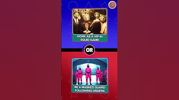 Would You Rather? 🦑 Squid Game Edition! 🔴🟢 Choose Wisely  #shortsviral #quiz #wouldyourather #short