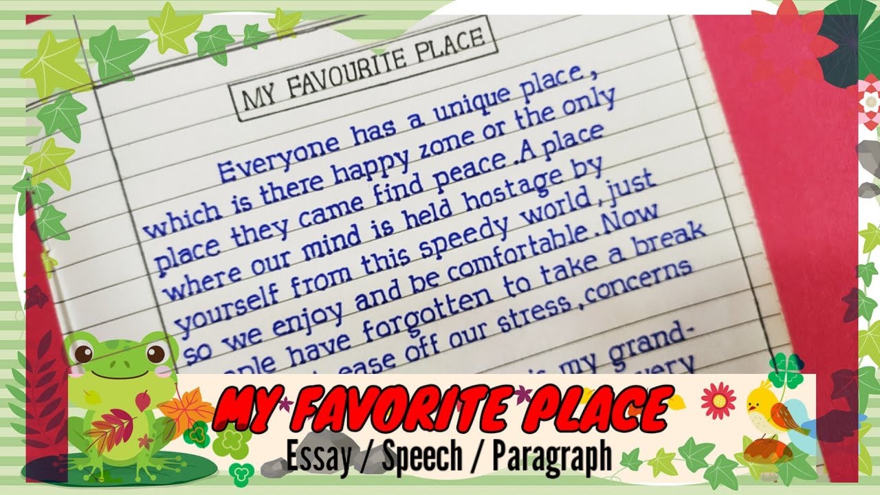 descriptive essay about your favorite place