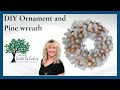 Rose Gold Pine Christmas Ornament Wreath Tutorial
