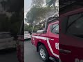 Fuerte incidente vial deja daños en unidad de bomberos en CDMX