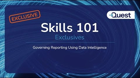 erwin Skills 101 Exclusief - Rapportage beheren met behulp van data-intelligentie