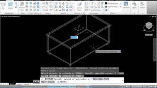 standard dining table in 3D(by Tony Kfoury)on AutoCad 2013-2015