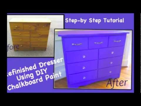 Diy Chalkboard Paint Dresser Refinish Tutorial You Diy Chalkboard Paint Dresser Refinish Tutorial