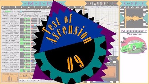 Test of Ascension - Midi Visualizer【SC-88 Pro】