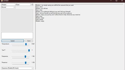 Conversations with an AI: Wisdom talks about self reflection