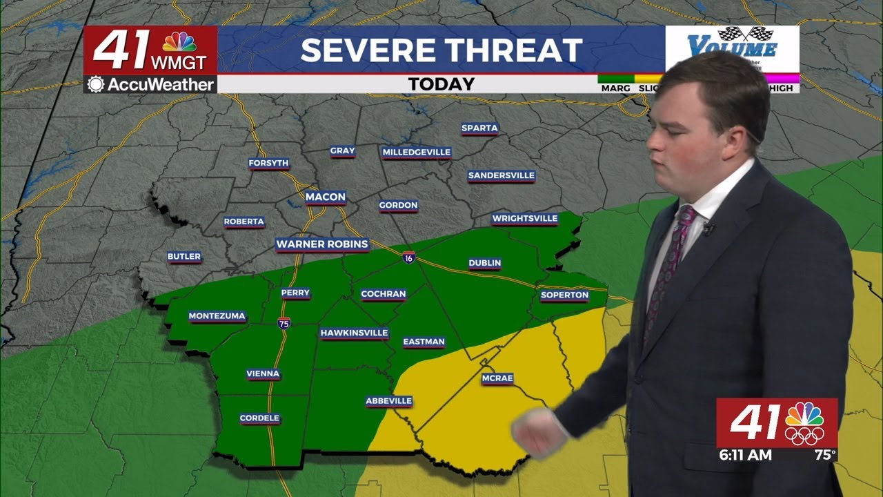 Hot with a few strong to severe storms possible this afternoon - YouTube