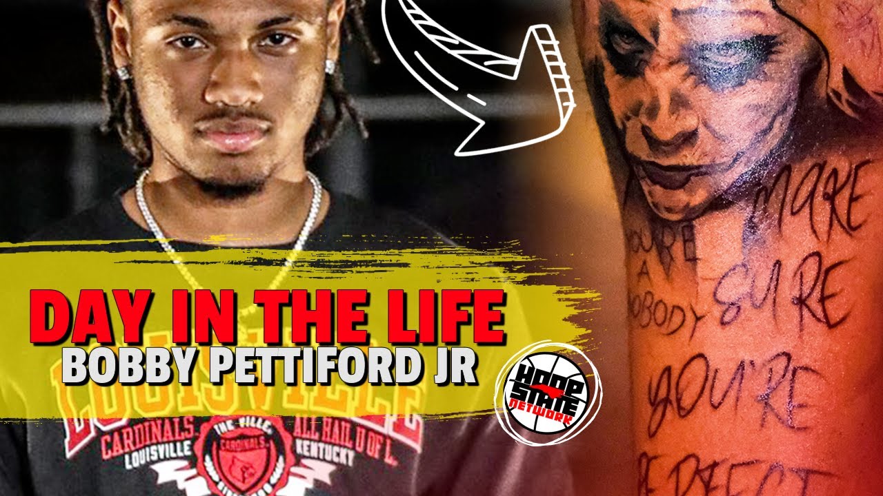 Bobby Pettiford JOKER TATTOO 😈 DAY IN THE LIFE ➡️ "Bobby Bounce" Louisville Signing Day!! 🐔🏀😤