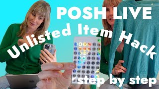 Poshmark Live Show Hack Tutorial How To Sell ALL Unlisted Inventory From One Listing STEP BY STEP