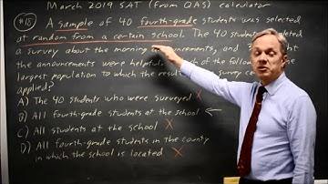 SAT March 2019: Interpreting a survey - question #4-18