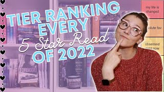 Tier Ranking All My 5 Star Reads of 2022 // the 65 best romance books I read in 2022