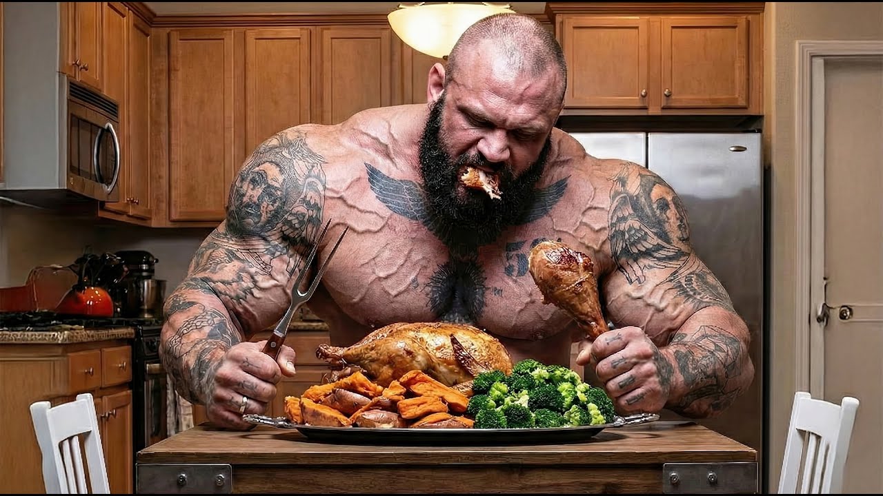 165-килограммовый самый страшный монстр в мире, съедающий 20 000 калорий в день — Илья «Голем» Еф...