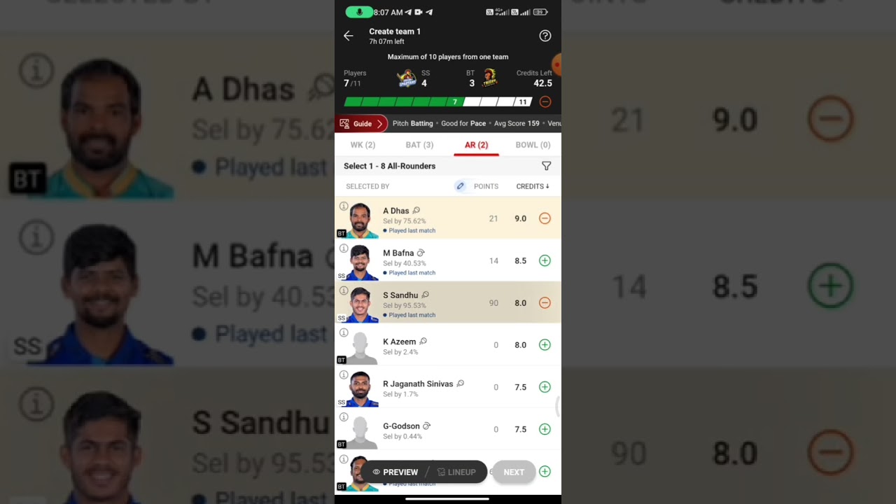 DD vs SMP Dream 11 Team ||DD vs SMP Dream11 Prediction 