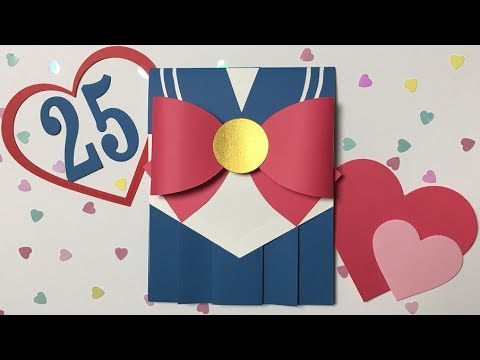 Diy Card 2 Sailor Moon Card セーラームーンdiyカード Okapi Craft Hobby Youtube