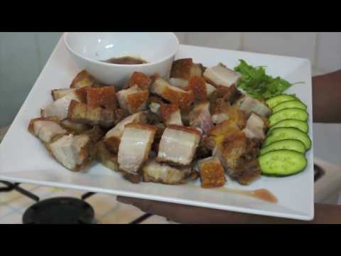 Crispy Pork - Lechon Kawali Recipe - Pinoy Cooking in English - Fried Crispy Pork belly