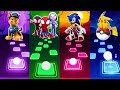 Paw Patrol VS Spiderman VS Sonic VS Pokemon | Tiles Hop