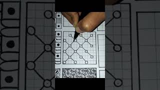 17/60 Zentangle Pattern | Zentangle Art | #youtubeshorts #shorts #myart #zentangle #art #drawing