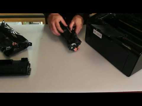Как установить картридж CE285A в МФУ HP M1132