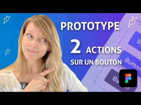 Figma - Prototype with two actions on a button (hover & click) + auto Layout + component + variant