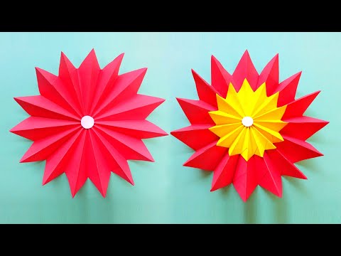 Paper Flowers Wall Decorations - DIY Paper Flowers - DIY wall decorations