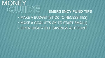 Why you should start putting money into an emergency fund