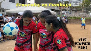 ECUAVOLEY EN CUMBAYÁ |VIVI-CINTHIA-YAMI| VS VARONES ★PARTIDO COMPLETO★