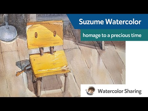 Suzume Watercolor - homage to a precious time