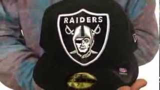 Raiders 'nfl mighty-xl' black fitted hat by new era