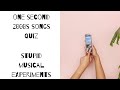 1 Second 2000s Songs Quiz