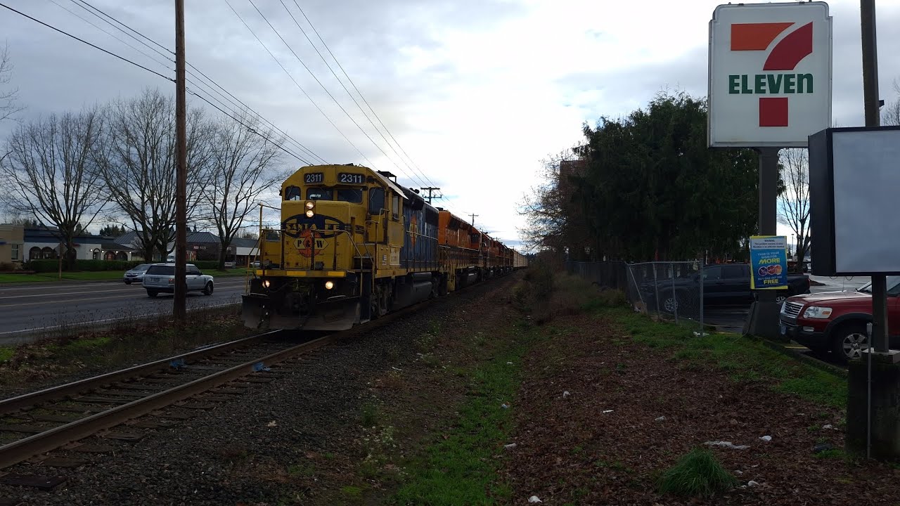PNWR 2311 going westbound through SE Minter Bridge Rd, Hillsboro OR