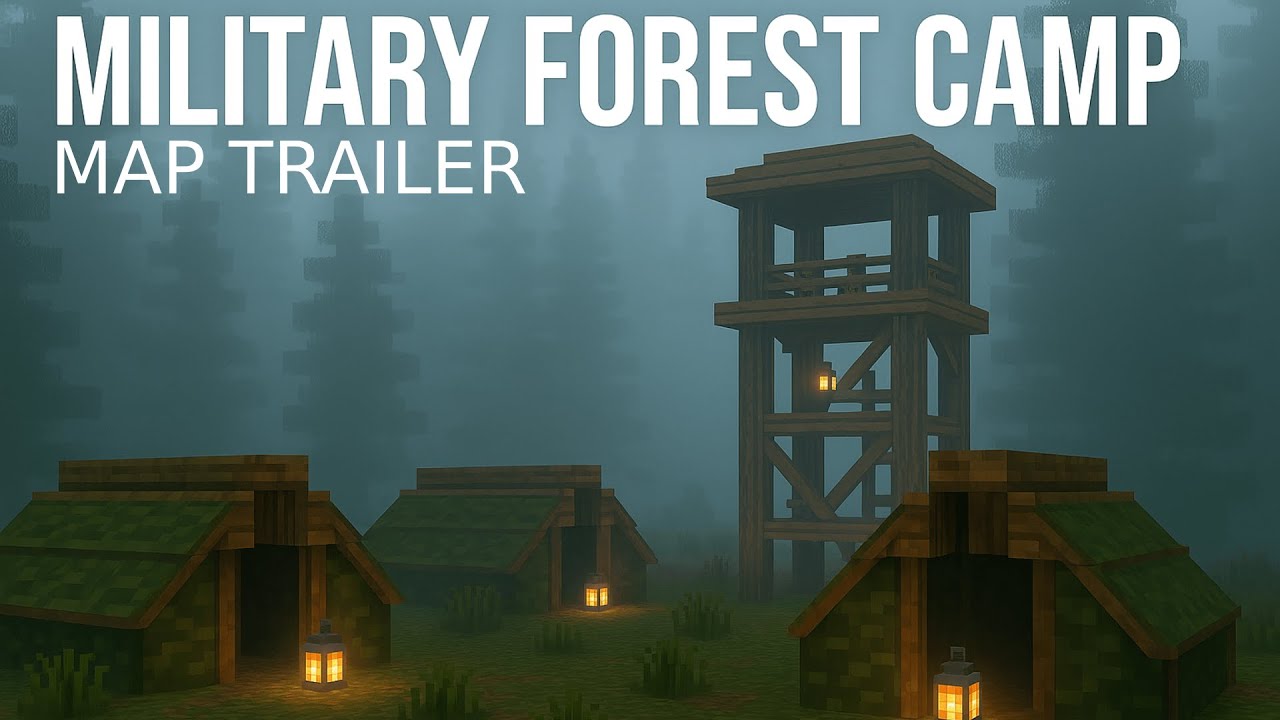 Military Forest Camp Minecraft Map | Official Trailer - YouTube
