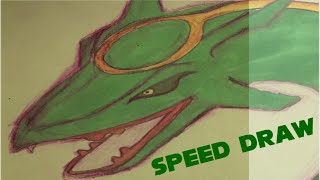 speed drawing Rayquaza (Pokemon)