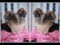 Minnie Mouse Buns - Hair Tutorial