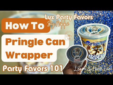 Pringles Can Labels Made Easy Party Favor 101 Week 2