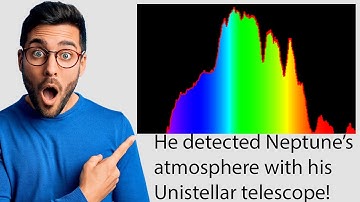 Wow! He detected the methane on Neptune from his backyard!
