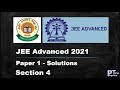 JEE Advanced 2021 – Paper 1 Solutions - PHYSICS - Section-4