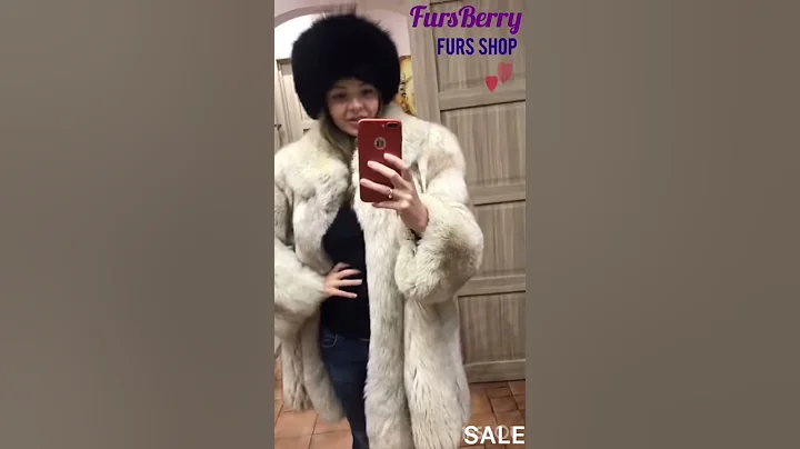 SAGA FOX BLUE REAL FUR COAT! Sale shop jacket collar hat plaid bedspread cuffs fox mink. Fursberry.