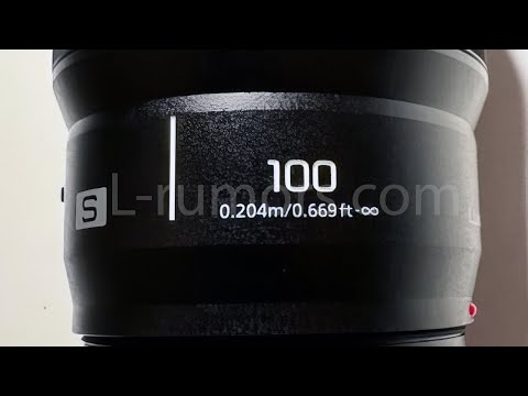 Leaked "piece" of image of the new Lumix 100mm f/2.8 L-mount lens