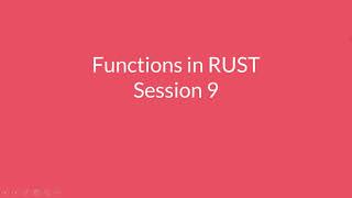 Famous 9. Functions in RUST (Definition, function call, call by value, call by reference) Profile