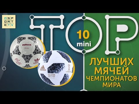 Мини-ТОП-10 лучших мячей Чемпионатов мира