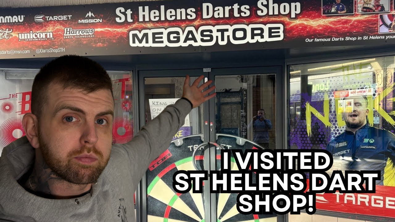 Я посетил магазин дартса в Сент-Хеленсе!! 🎯