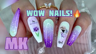 WOW NAILS🔥/ НЕЖНЫЙ ДИЗАЙН НОГТЕЙ / Быстрый дизайн