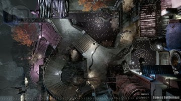 Cyberpunk Slum 3 | Battlemap Demo | Beneos Animated RPG Maps