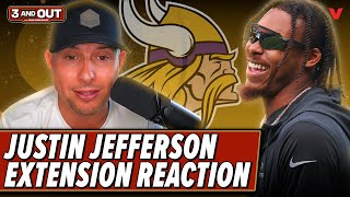 Reacting to Justin Jefferson’s HUGE Vikings contract & Lamar Jackson’s holdout from Ravens | 3 & Out News