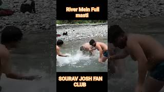 River Mein Full Masti With Friends || Sourav joshi vlogs #shorts #ytshort #souravjoshishorts #viral