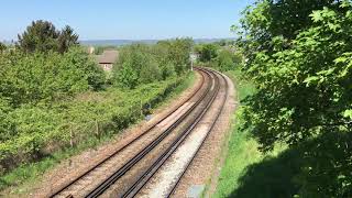 20205 and 20189 thrash away from Tonbridge with The Diamond Twenties railtour 5th May 2018
