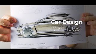 Marker Car Design Sketching - Just 10 Minutes