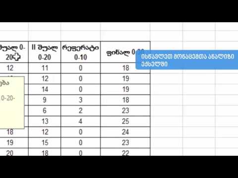 ისწავლეთ Microsoft Excel SKILLS.GE-ზე