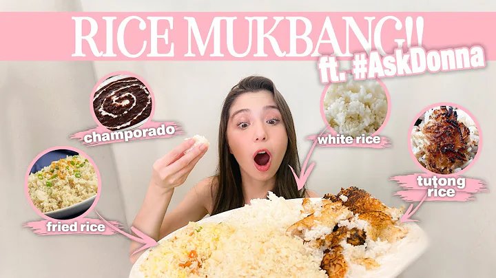 RICE ONLY MUKBANG ft. #AskDonna (shocking question...