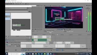 Live Stream MN music karaoke bikin lirik lagu kandas menggunakan sony vegas pro 14
