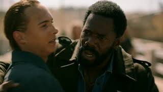 Fear The Walking Dead S3E16 - Nick takes the detonator from Victor | Dam scene